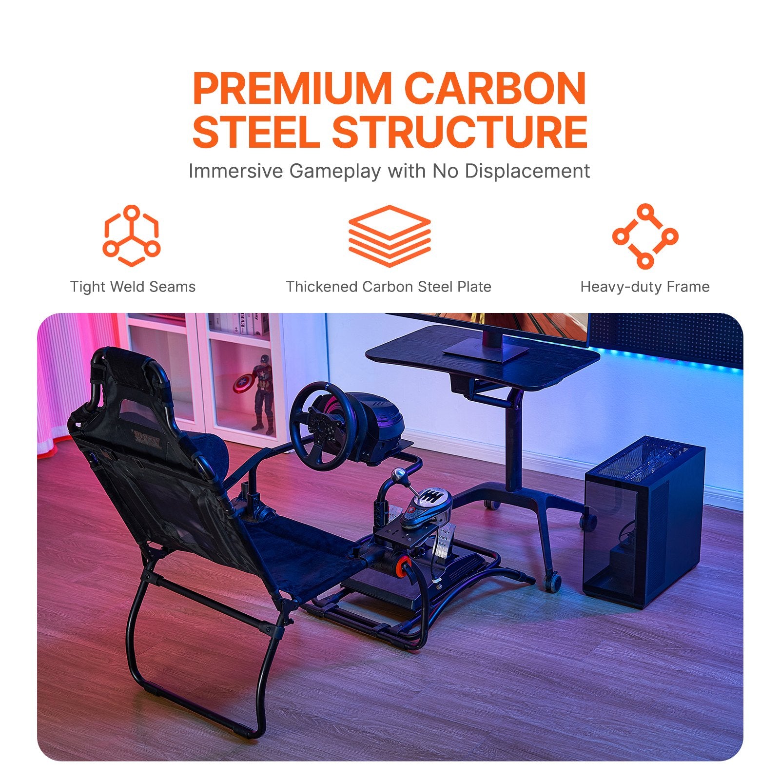 Awnings: VEVOR Racing Wheel Stand Foldable for Logitech G923/G920/G29 Compact