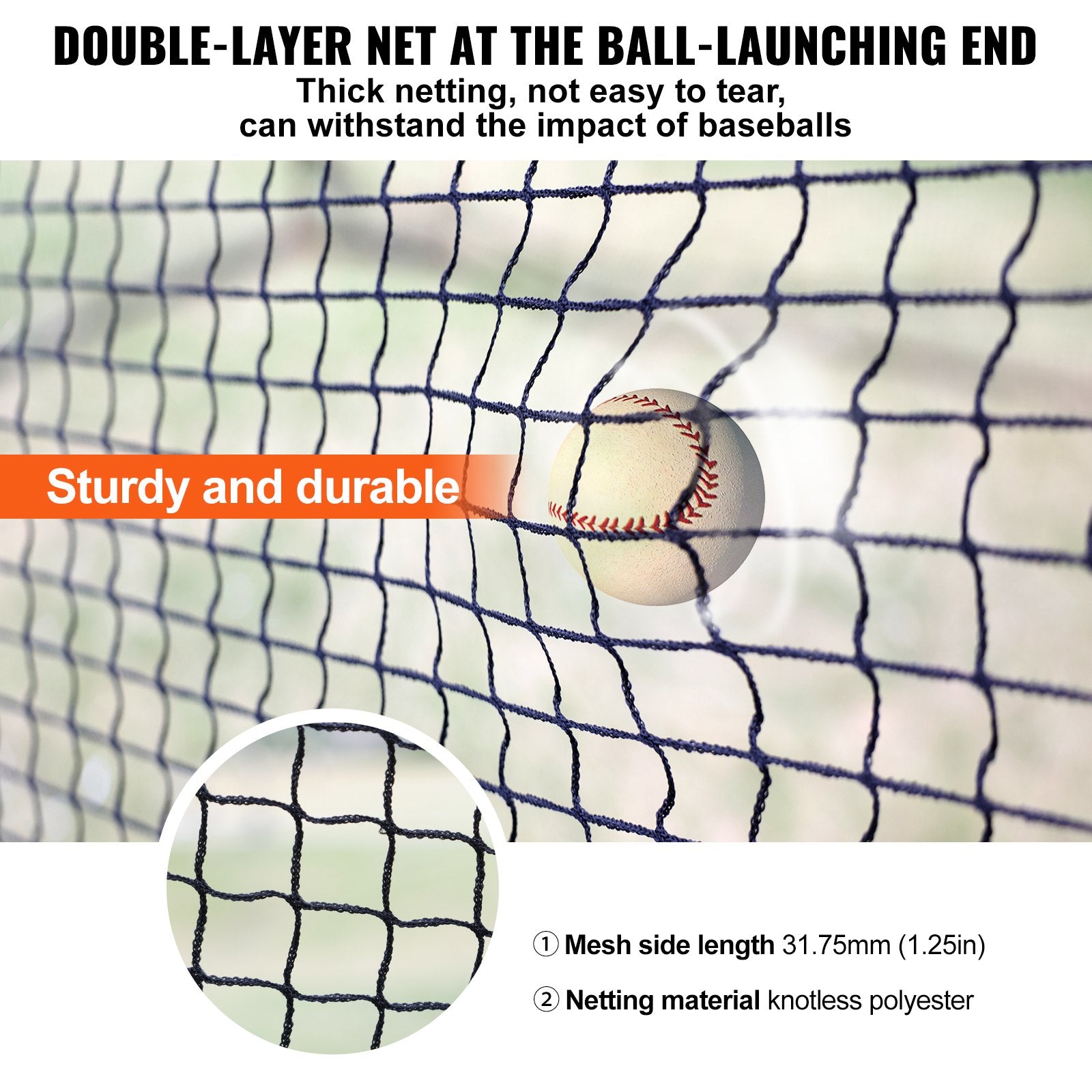 Basketball & Basketball Accessories: VEVOR Baseball Batting Cage, Softball and Baseball Batting Cage Net and Frame, 22x12x8ft Practice Portable Cage Net with Carry Bag, Heavy Duty Enclosed Pitching Cage, for Backyard Batting Hitting Training 670CM