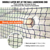 Basketball & Basketball Accessories: VEVOR Baseball Batting Cage, Softball and Baseball Batting Cage Net and Frame, 22x12x8ft Practice Portable Cage Net with Carry Bag, Heavy Duty Enclosed Pitching Cage, for Backyard Batting Hitting Training 670CM