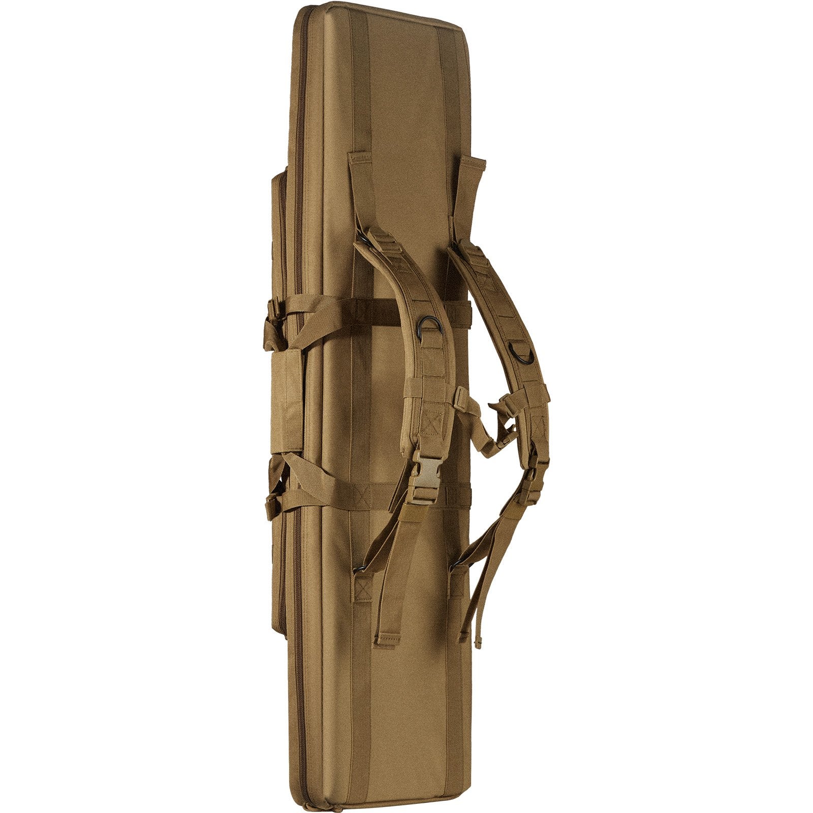 Camp Safety Equipment: VEVOR Rifle Bag, 36 inch Tactical Double Long Gun Bag, Soft Rifle Case with Lockable Zipper, Portable Handle & Shoulder Strap, 3 Large Storage Pockets Rifle Case for Two 34" Rifles & 2 Pistols, Brown
