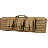 Camp Safety Equipment: VEVOR Rifle Bag, 42 inch Tactical Double Long Gun Bag, Soft Rifle Case with Lockable Zipper, Portable Handle & Shoulder Strap, 3 Large Storage Pockets Rifle Case for Two 40" Rifles & 2 Pistols, Brown