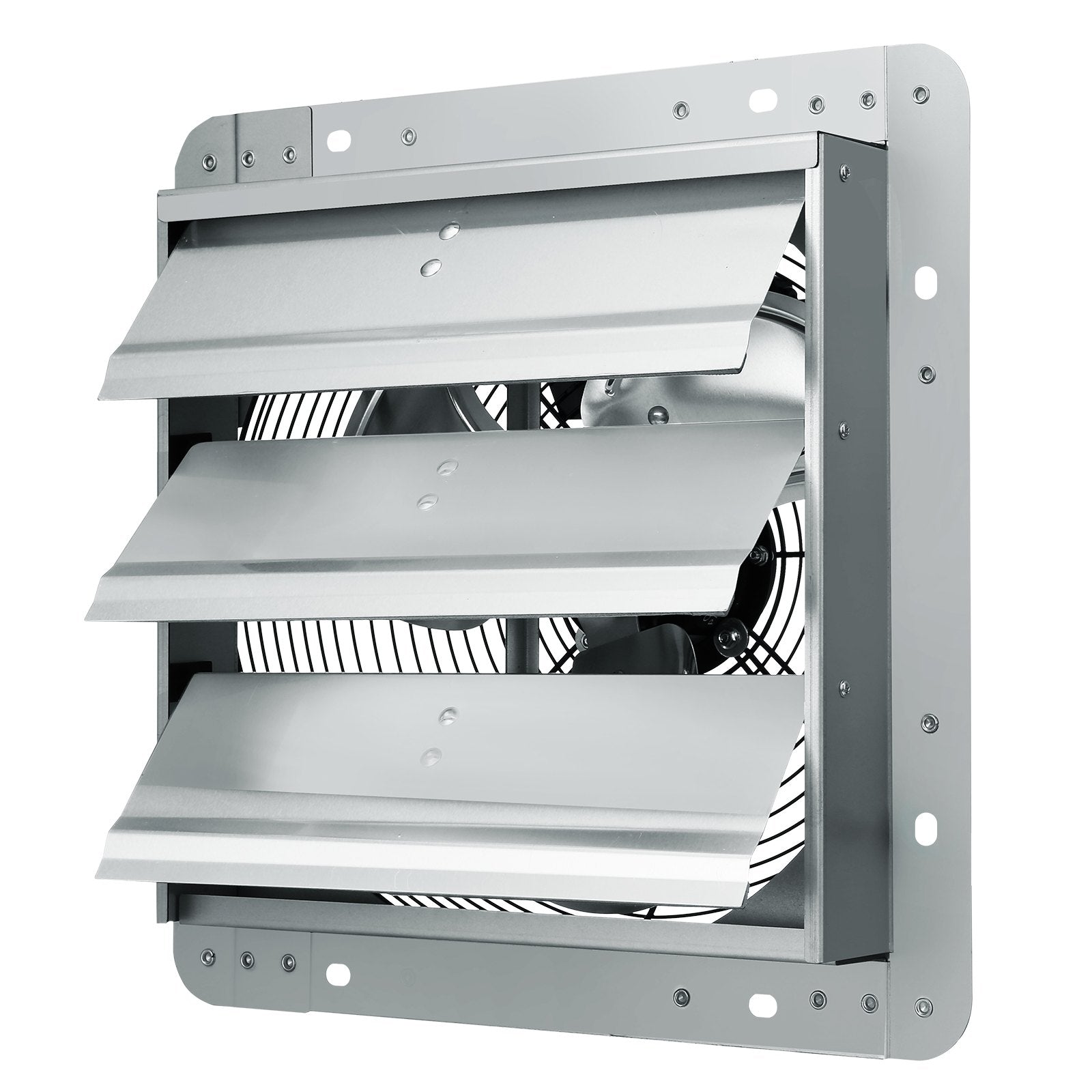 Desktops & Accessories: VEVOR Shutter Exhaust Fan, 356 mm High-speed 1400RPM 994 CFM, Aluminum Wall Mount Attic Fan with AC-motor, Ventilation and Cooling for Greenhouses, Garages, Sheds, Shops