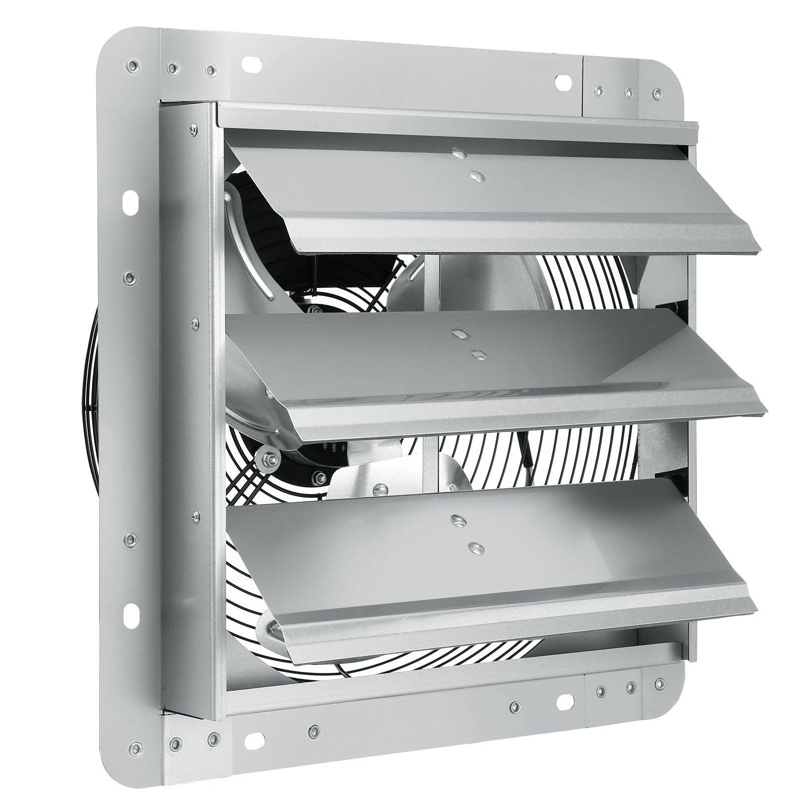 Desktops & Accessories: VEVOR Shutter Exhaust Fan, 356 mm High-speed 1400RPM 994 CFM, Aluminum Wall Mount Attic Fan with AC-motor, Ventilation and Cooling for Greenhouses, Garages, Sheds, Shops