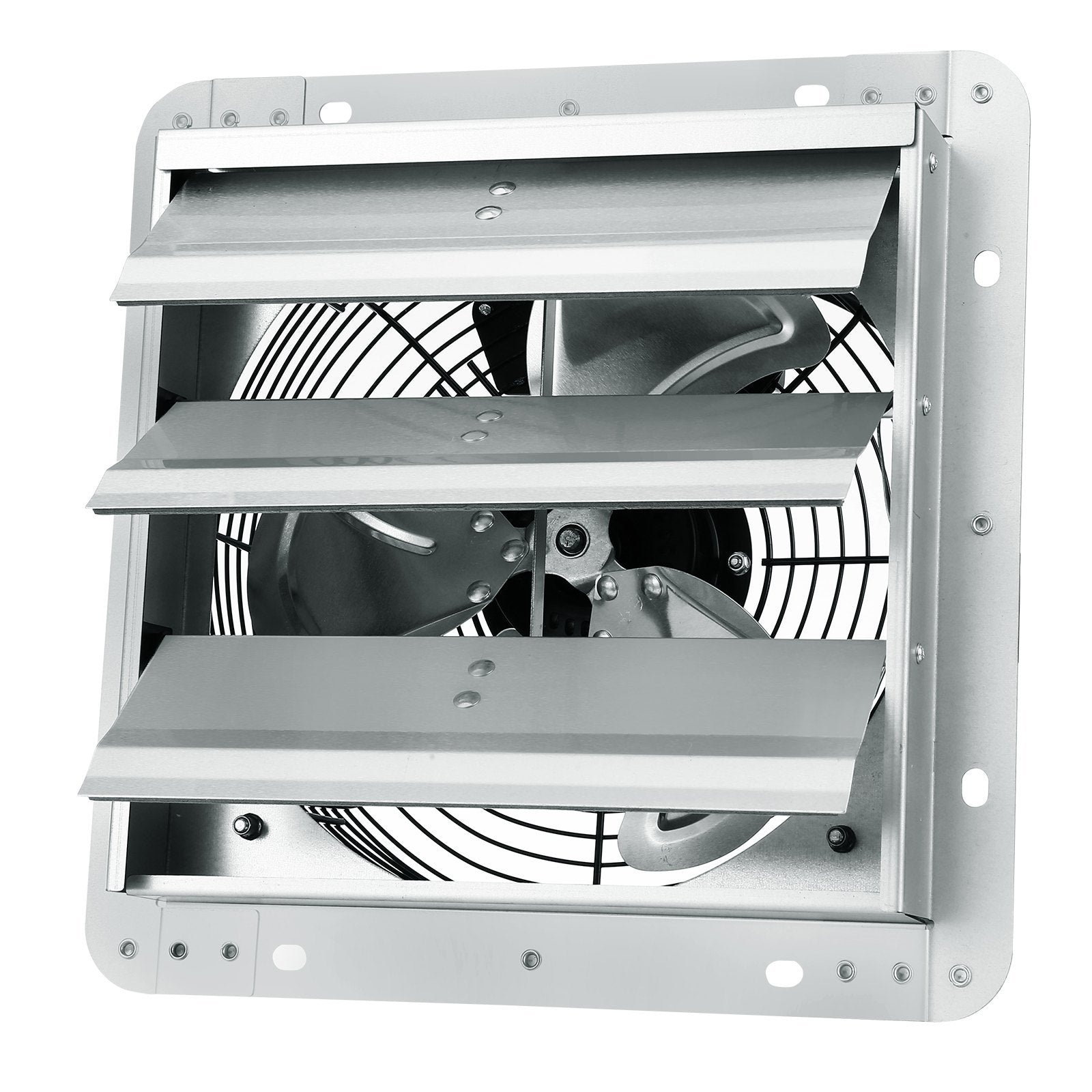 Desktops & Accessories: VEVOR Shutter Exhaust Fan, 254 mm High-speed 1400RPM 753 CFM, Aluminum Wall Mount Attic Fan with AC-motor, Ventilation and Cooling for Greenhouses, Garages, Sheds, Shops