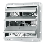 Desktops & Accessories: VEVOR Shutter Exhaust Fan, 254 mm High-speed 1400RPM 753 CFM, Aluminum Wall Mount Attic Fan with AC-motor, Ventilation and Cooling for Greenhouses, Garages, Sheds, Shops