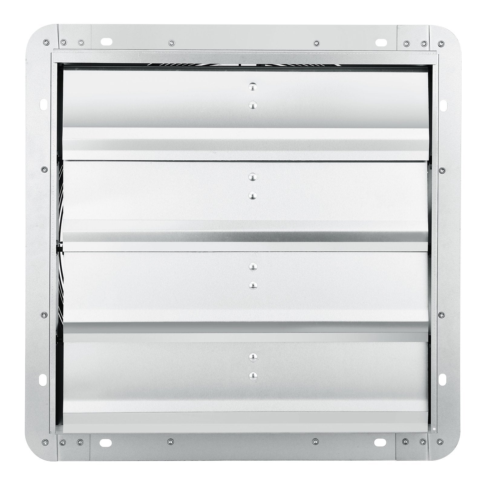 Desktops & Accessories: VEVOR Shutter Exhaust Fan, 406 mm High-speed 1400RPM 1506 CFM, Aluminum Wall Mount Attic Fan with AC-motor, Ventilation and Cooling for Greenhouses, Garages, Sheds, Shops