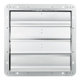 Desktops & Accessories: VEVOR Shutter Exhaust Fan, 406 mm High-speed 1400RPM 1506 CFM, Aluminum Wall Mount Attic Fan with AC-motor, Ventilation and Cooling for Greenhouses, Garages, Sheds, Shops