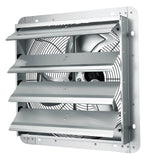 Desktops & Accessories: VEVOR Shutter Exhaust Fan, 406 mm High-speed 1400RPM 1506 CFM, Aluminum Wall Mount Attic Fan with AC-motor, Ventilation and Cooling for Greenhouses, Garages, Sheds, Shops
