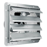 Desktops & Accessories: VEVOR Shutter Exhaust Fan, 406 mm High-speed 1400RPM 1506 CFM, Aluminum Wall Mount Attic Fan with AC-motor, Ventilation and Cooling for Greenhouses, Garages, Sheds, Shops