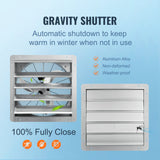 Desktops & Accessories: VEVOR Shutter Exhaust Fan, 610 mm High-speed 1400RPM 2892 CFM, Aluminum Wall Mount Attic Fan with AC-motor, Ventilation and Cooling for Greenhouses, Garages, Sheds, Shops