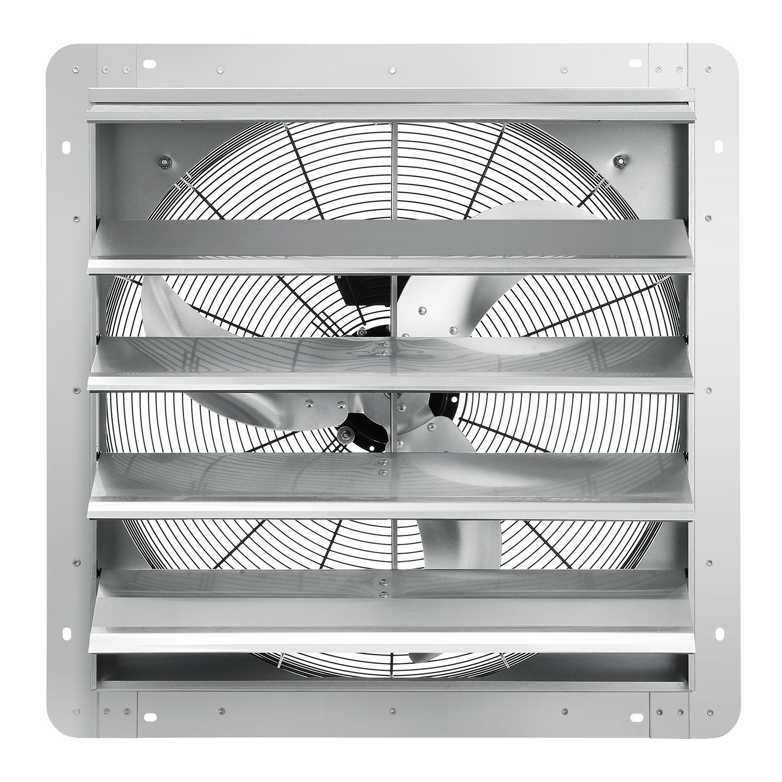 Desktops & Accessories: VEVOR Shutter Exhaust Fan, 610 mm High-speed 1400RPM 2892 CFM, Aluminum Wall Mount Attic Fan with AC-motor, Ventilation and Cooling for Greenhouses, Garages, Sheds, Shops