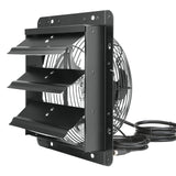Commercial Cleaning Equipment: VEVOR Shutter Exhaust Fan, 254mm / 10inch  with Temperature Humidity Controller, EC-motor, 843 CFM, Variable Speed Adjustable Wall Mount Attic Fan, Ventilation and Cooling for Greenhouses, Garages, Sheds