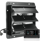 Automotive Repair & Speciality Tools: VEVOR Shutter Exhaust Fan, 305 mm /12 inch with Temperature Humidity Controller, EC-motor, 904 CFM, Variable Speed Adjustable Wall Mount Attic Fan, Ventilation and Cooling for Greenhouses, Garages, Sheds