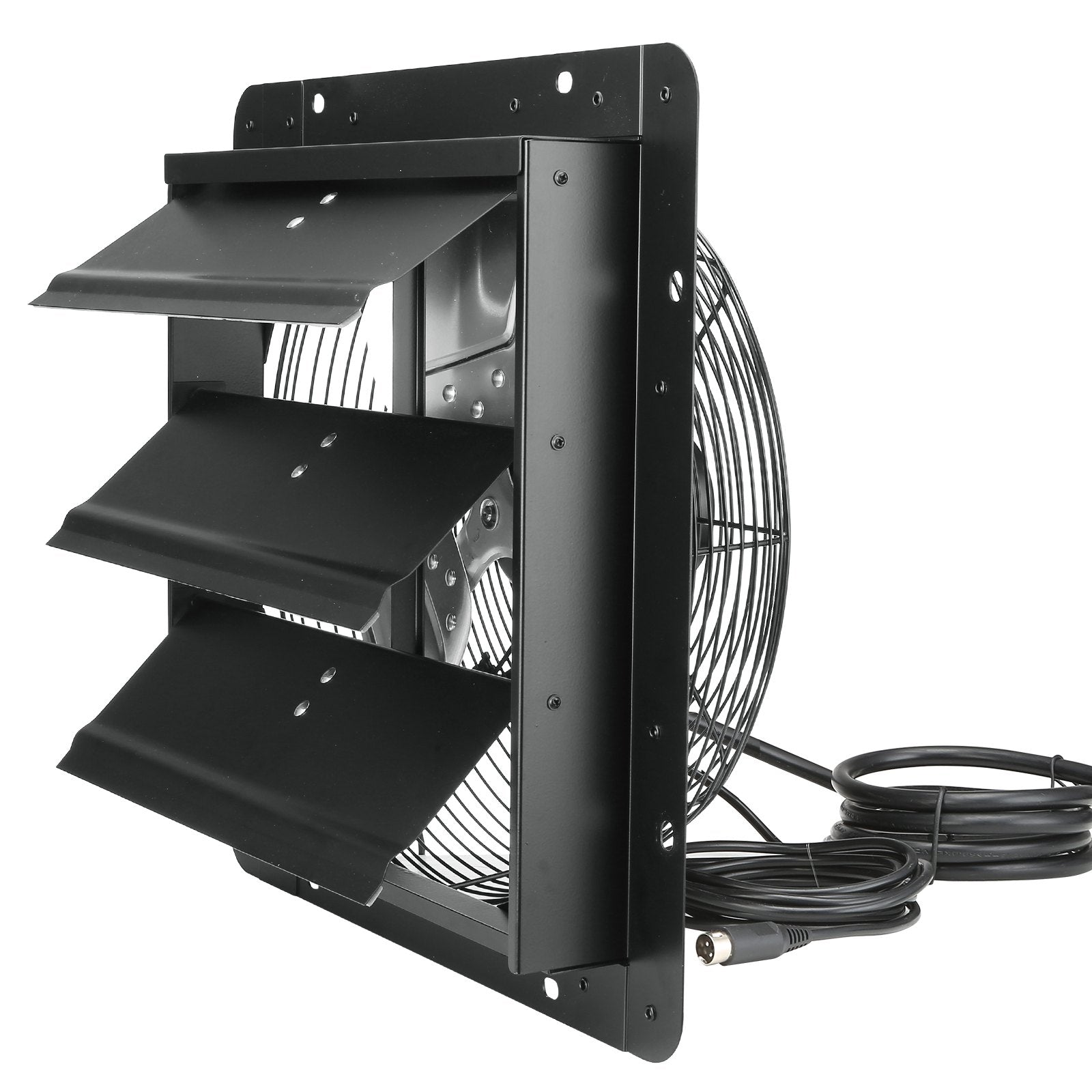 Automotive Repair & Speciality Tools: VEVOR Shutter Exhaust Fan, 356 mm / 14inch with Temperature Humidity Controller, EC-motor, 1024 CFM, Variable Speed Adjustable Wall Mount Attic Fan, Ventilation and Cooling for Greenhouses, Garages, Sheds