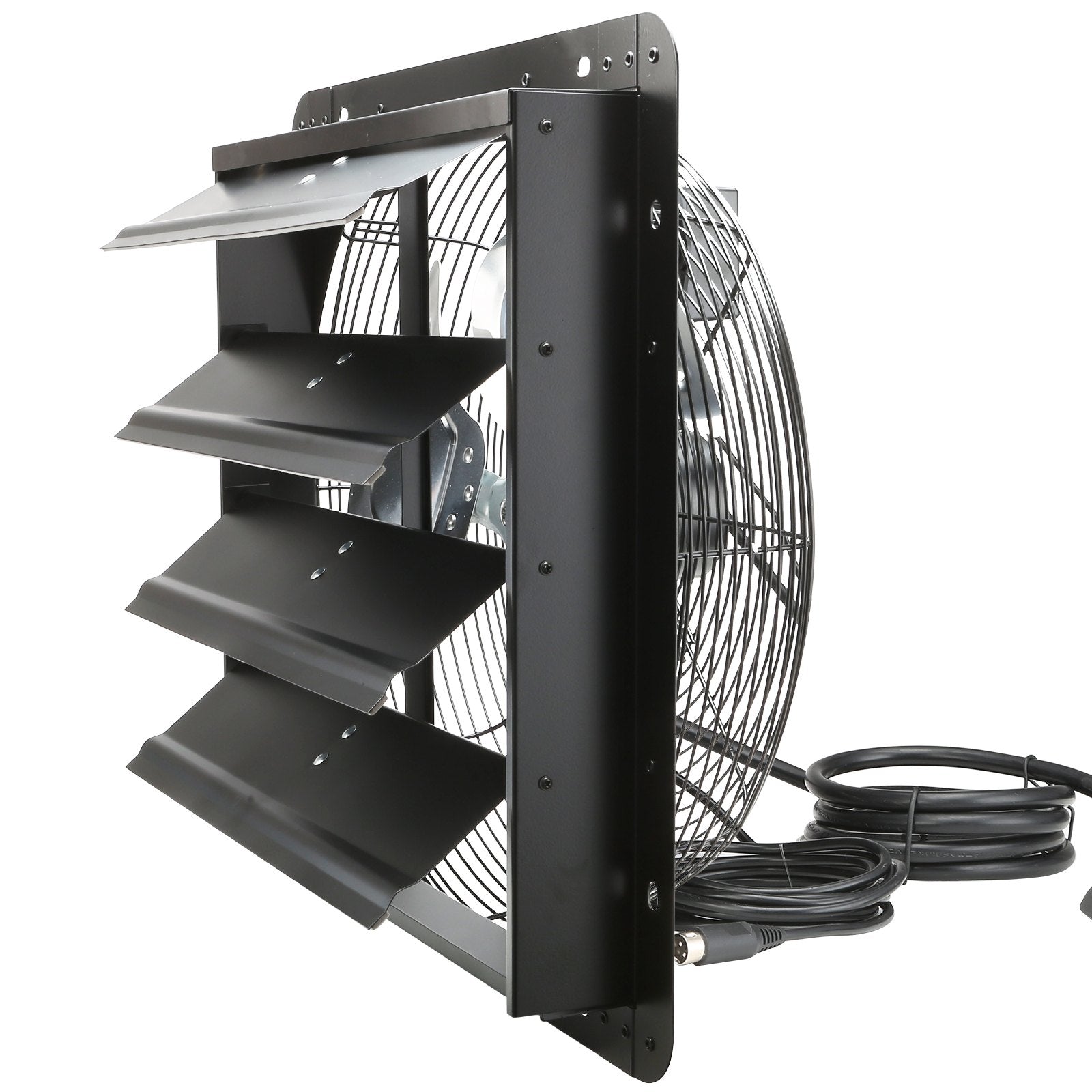 Commercial Cleaning Equipment: VEVOR Shutter Exhaust Fan, 406 mm /16inch with Temperature Humidity Controller, EC-motor, 1747 CFM, Variable Speed Adjustable Wall Mount Attic Fan, Ventilation and Cooling for Greenhouses, Garages, Sheds