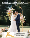 Bath Caddies: VEVOR Arch Backdrop Stand, 2 x 1 m, Stable Structure, Easy Assembly, 1 Set Gold Metal Arch Backdrop Stand for Wedding, Birthday Party, Graduation, Holiday Celebration, and Ceremony Decoration