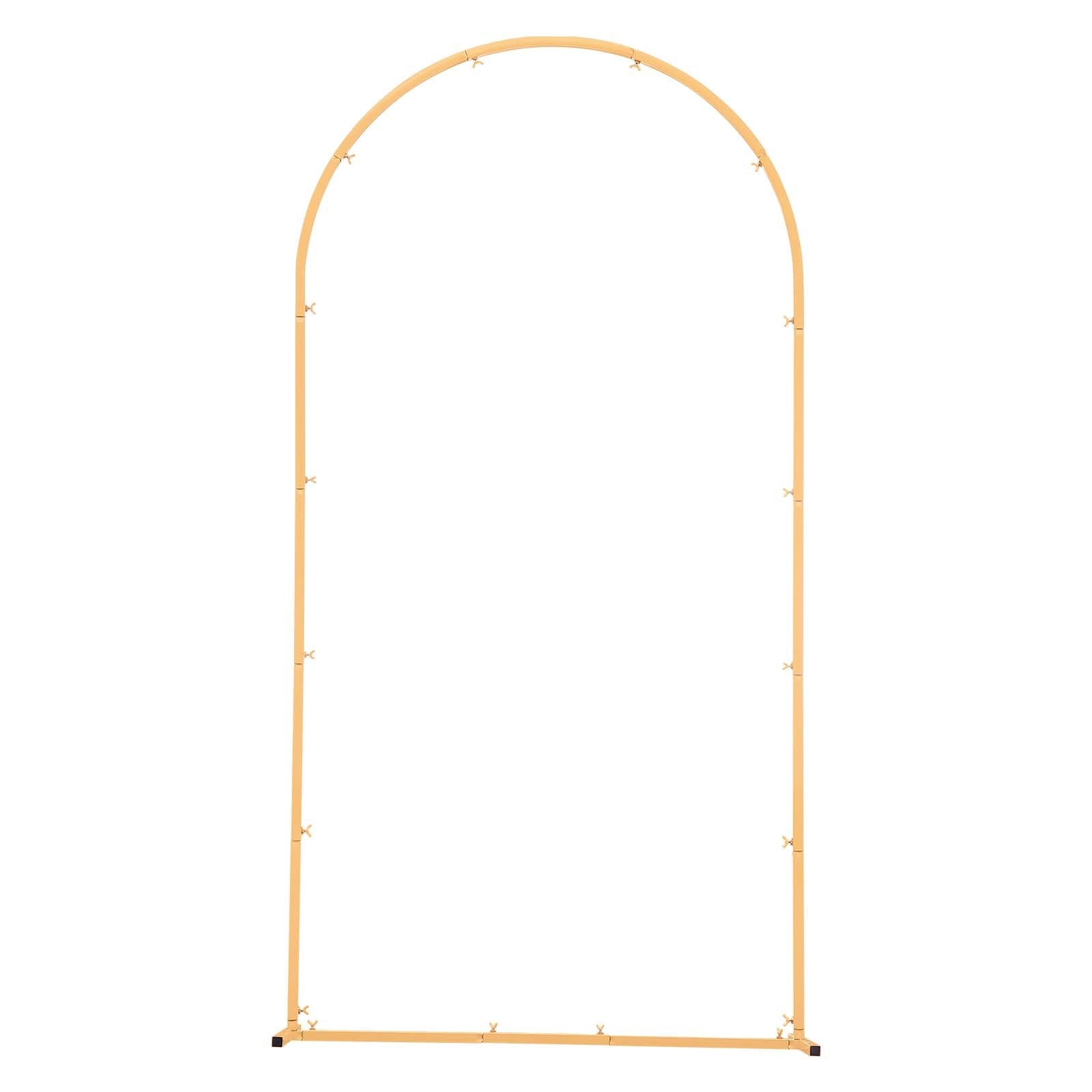 Bath Caddies: VEVOR Arch Backdrop Stand, 2 x 1 m, Stable Structure, Easy Assembly, 1 Set Gold Metal Arch Backdrop Stand for Wedding, Birthday Party, Graduation, Holiday Celebration, and Ceremony Decoration