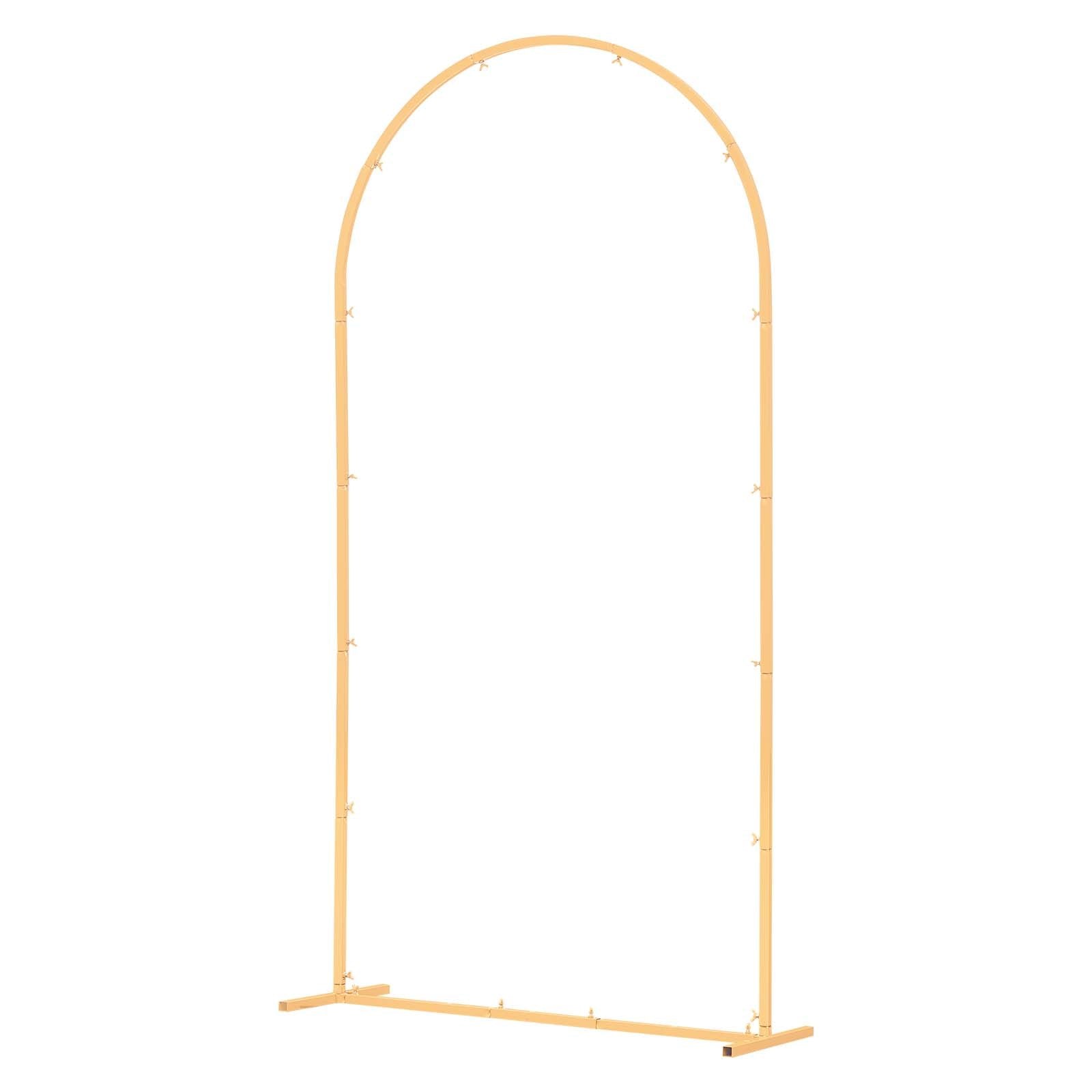 Bath Caddies: VEVOR Arch Backdrop Stand, 2 x 1 m, Stable Structure, Easy Assembly, 1 Set Gold Metal Arch Backdrop Stand for Wedding, Birthday Party, Graduation, Holiday Celebration, and Ceremony Decoration