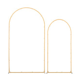 Bath Caddies: VEVOR Arch Backdrop Stand, Set of 2, 2.2 m and 1.8 m, Stable Structure, Easy Assembly, Gold Metal Arch Backdrop Stand with Cover for Wedding, Birthday Party, Celebration, and Ceremony Decoration