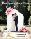 Bath Caddies: VEVOR Arch Backdrop Stand, Set of 2, 2.2 m and 1.8 m, Stable Structure, Easy Assembly, Gold Metal Arch Backdrop Stand with Cover for Wedding, Birthday Party, Celebration, and Ceremony Decoration
