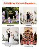 Bath Caddies: VEVOR Arch Backdrop Stand, Set of 3, 2.2/2/1.8 m , Stable Structure, Easy Assembly, Gold Metal Arch Backdrop Stand for Wedding, Birthday Party, Graduation, Holiday Celebration, and Ceremony Decoration