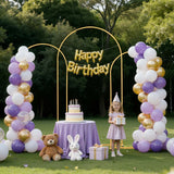 Bath Caddies: VEVOR Arch Backdrop Stand, Set of 3, 2.2/2/1.8 m , Stable Structure, Easy Assembly, Gold Metal Arch Backdrop Stand for Wedding, Birthday Party, Graduation, Holiday Celebration, and Ceremony Decoration