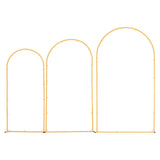 Bath Caddies: VEVOR Arch Backdrop Stand, Set of 3, 2.2/2/1.8 m , Stable Structure, Easy Assembly, Gold Metal Arch Backdrop Stand for Wedding, Birthday Party, Graduation, Holiday Celebration, and Ceremony Decoration
