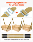 Test Kits: VEVOR Moving Straps, Supports up to 453.6 kg, 2-Person Lifting and Moving System with 2 Harness Straps & 2 Load-bearing Straps, Adjustable Lifting Shoulder Straps Move Furniture Appliances Mattresses