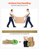 Test Kits: VEVOR Moving Straps, 2-Person Lifting and Moving System with 2 Harness Straps, 1 Load-bearing Strap & 1 Handheld Strap, Adjustable Lifting Shoulder Straps Move Furniture Appliances Mattresses