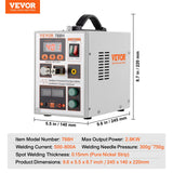 Automotive Repair & Speciality Tools: VEVOR Battery Spot Welder 788H Pulse Welder & Battery Charger 2 Welding Modes