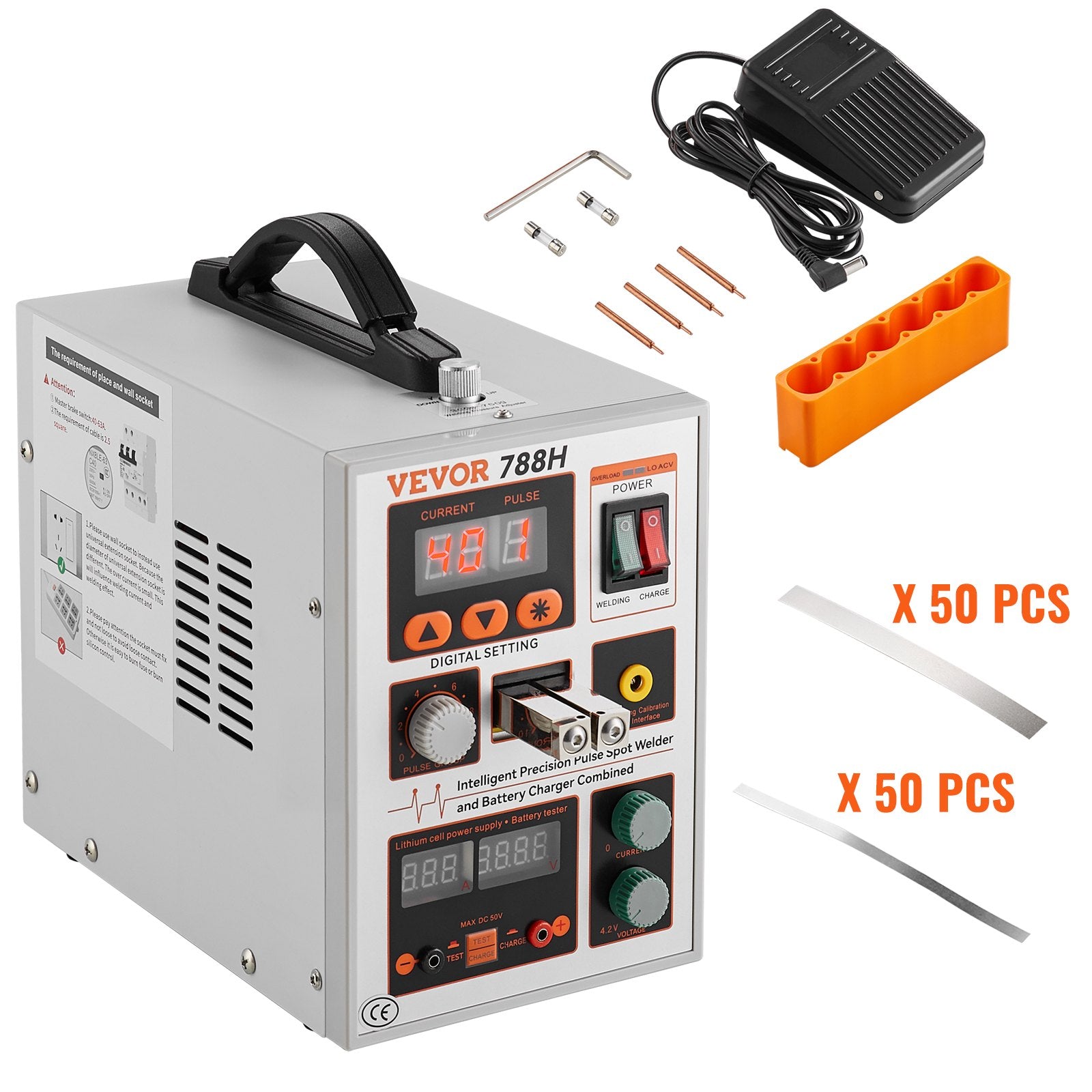 Automotive Repair & Speciality Tools: VEVOR Battery Spot Welder 788H Pulse Welder & Battery Charger 2 Welding Modes