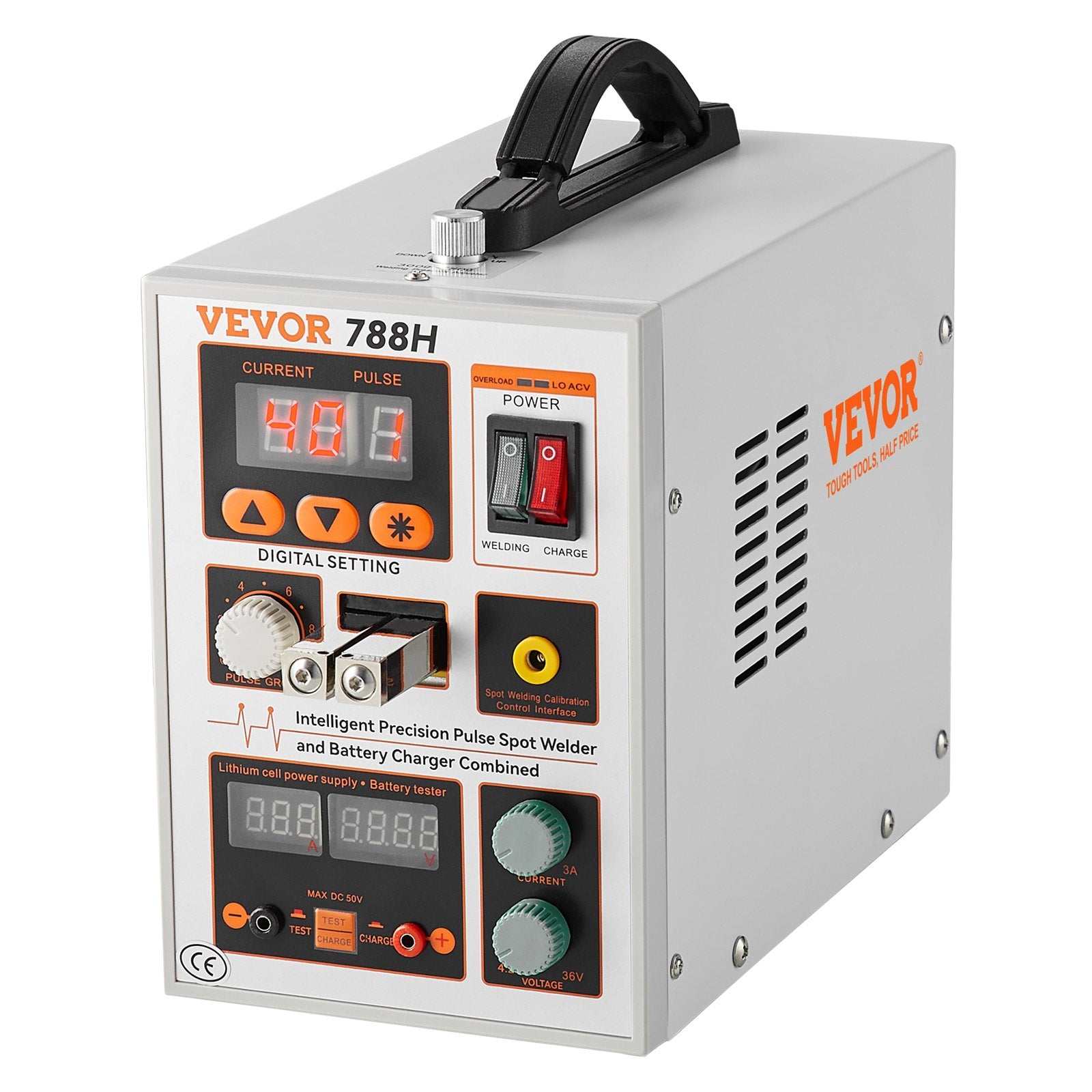 Automotive Repair & Speciality Tools: VEVOR Battery Spot Welder 788H Pulse Welder & Battery Charger 2 Welding Modes