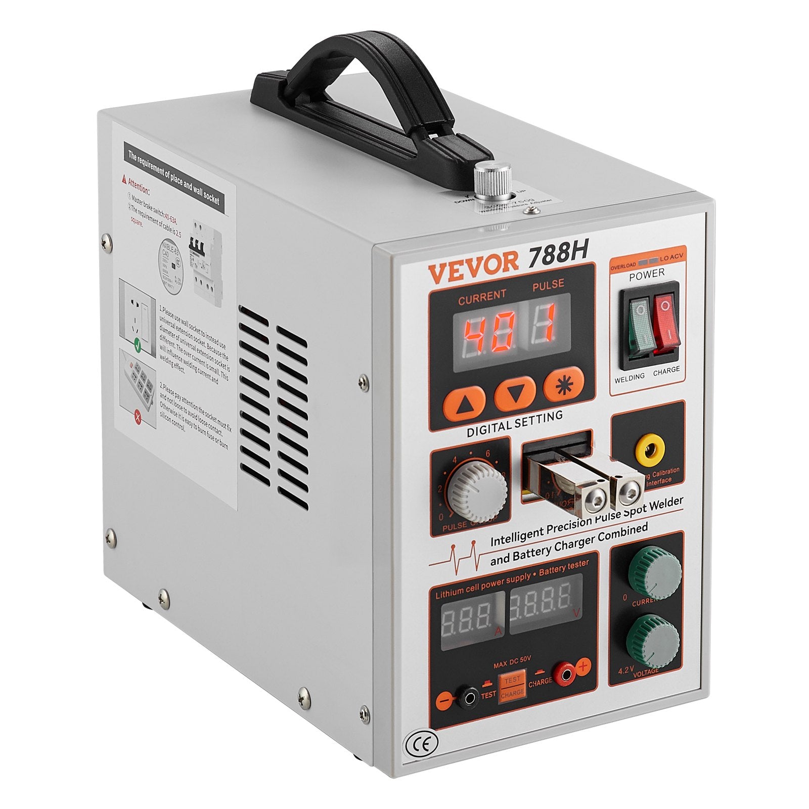 Automotive Repair & Speciality Tools: VEVOR Battery Spot Welder 788H Pulse Welder & Battery Charger 2 Welding Modes