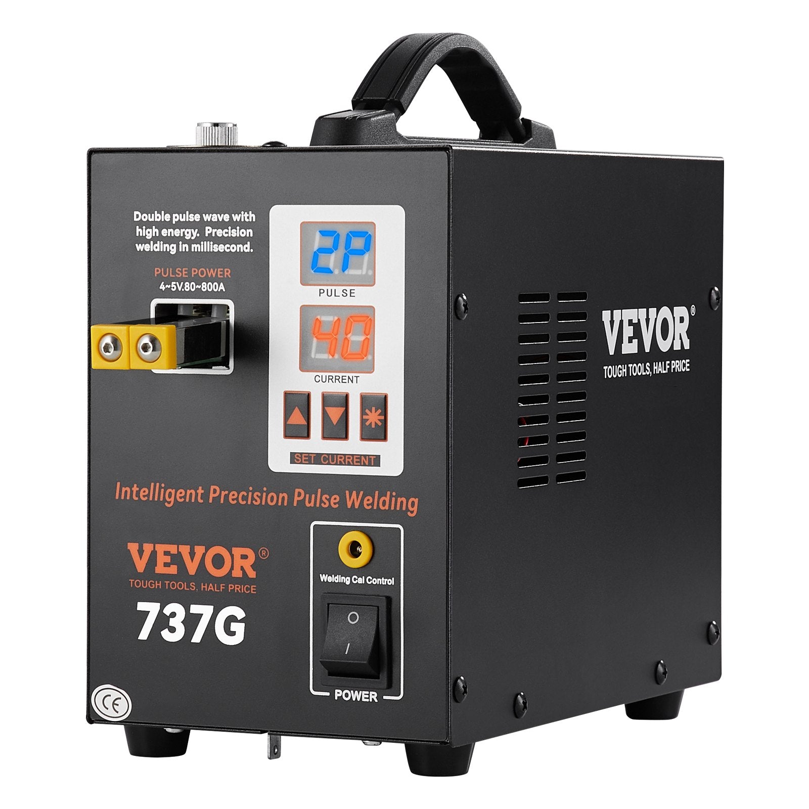 Gardening Tools: VEVOR Spot Welder, 737G Pulse Spot Welder, Portable High-Power Welding Machine Soldering Station with 2 Welding Modes and LED Lighting for 0.12mm Pure Nickel