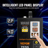 Gardening Tools: VEVOR Spot Welder, 737G Pulse Spot Welder, Portable High-Power Welding Machine Soldering Station with 2 Welding Modes and LED Lighting for 0.12mm Pure Nickel