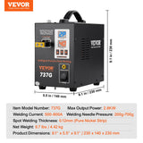 Gardening Tools: VEVOR Spot Welder, 737G Pulse Spot Welder, Portable High-Power Welding Machine Soldering Station with 2 Welding Modes and LED Lighting for 0.12mm Pure Nickel