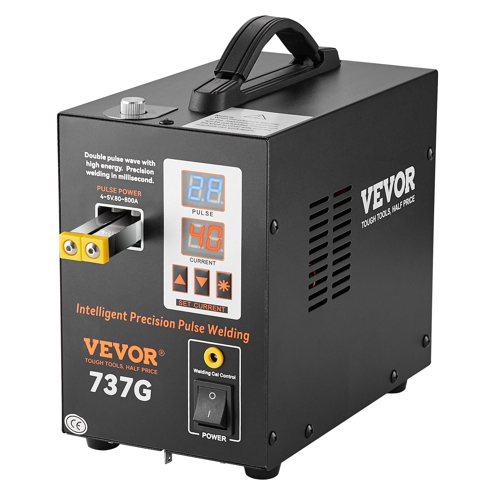 Gardening Tools: VEVOR Spot Welder, 737G Pulse Spot Welder, Portable High-Power Welding Machine Soldering Station with 2 Welding Modes and LED Lighting for 0.12mm Pure Nickel