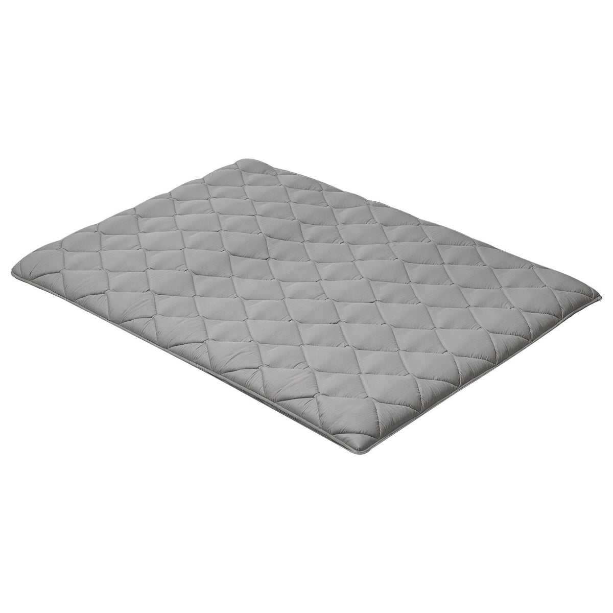 Japanese Tatami Mat, Full Size Foldable Japanese Tatami Mattress, Futon Mattress with Storage Bag & Fastener, 9-Layer Floor Mat for Sleeping, Dorm, Meditation, Yoga, 2032 x 1372 x 89 mm, Gray