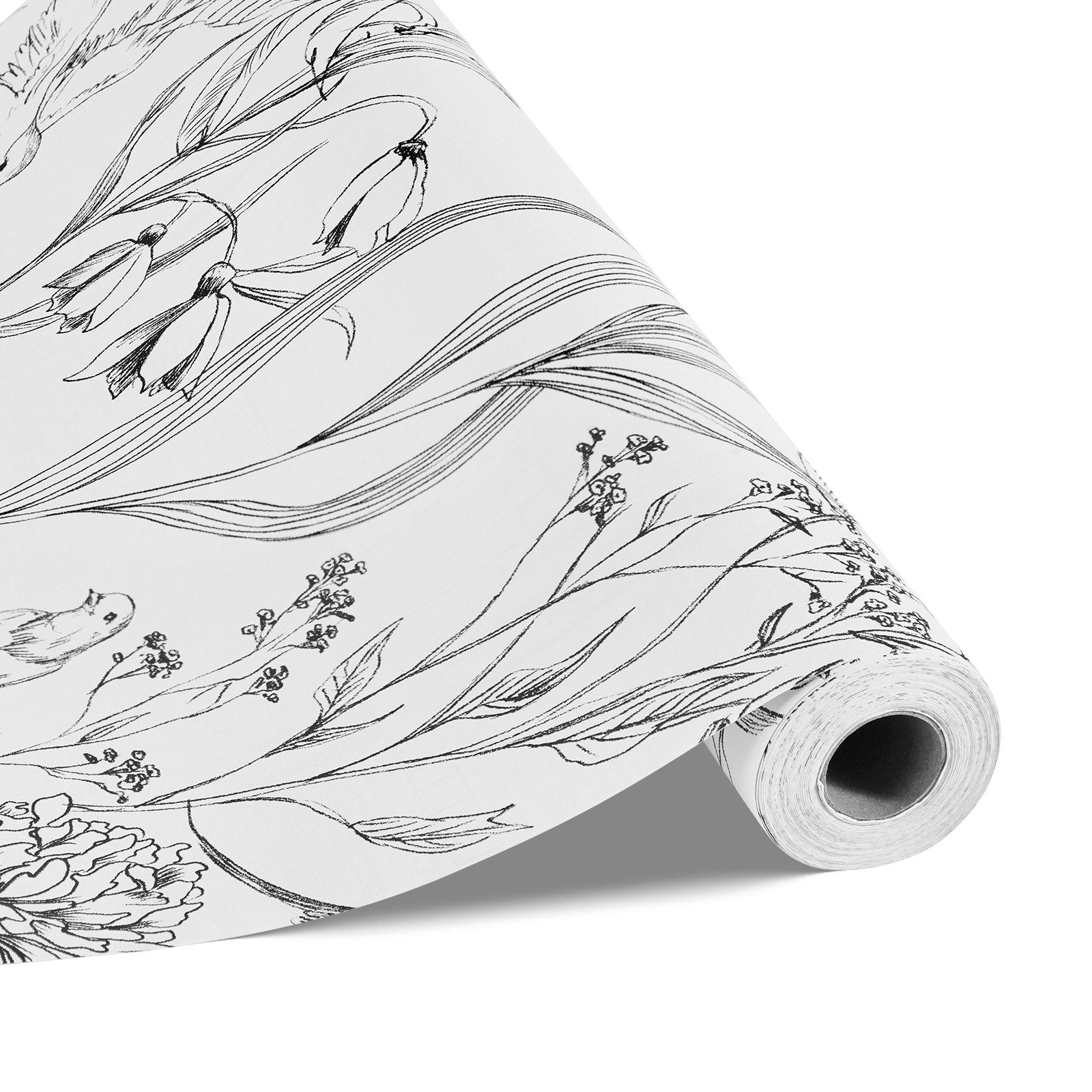 Dog Collars, Leads & Harnesses: VEVOR Peel and Stick Wallpaper, 45cm x 10m Contact Paper White Line Art Botanical Floral Waterpoof Self Adhesive, Easy to Clean Wall Decorative Vinyl Roll for Bedroom Kitchen Office Bathroom