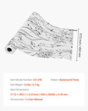 Dog Collars, Leads & Harnesses: VEVOR Peel and Stick Wallpaper, 45cm x 10m Contact Paper White Line Art Botanical Floral Waterpoof Self Adhesive, Easy to Clean Wall Decorative Vinyl Roll for Bedroom Kitchen Office Bathroom