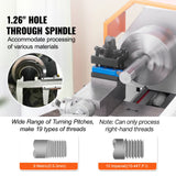 Speciality Appliances: VEVOR Mini Metal Lathe Machine, 180 x 400 mm, 800W Precision Benchtop Power Metal Lathe, 150-2500 RPM Continuously Variable Speed, with 3-jaw Metal Chuck Tool Box for Processing Precision Parts