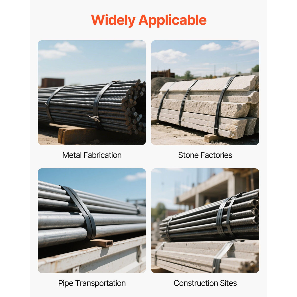 Steel Strapping Coil, 19 mm x 0.55 mm x 91 m, Metal Strapping Banding Roll Withstands Harsh Environment, 775.6 kg Break Strength, Heavy Duty Banding Pallet Strap Coil for Pallet Packing