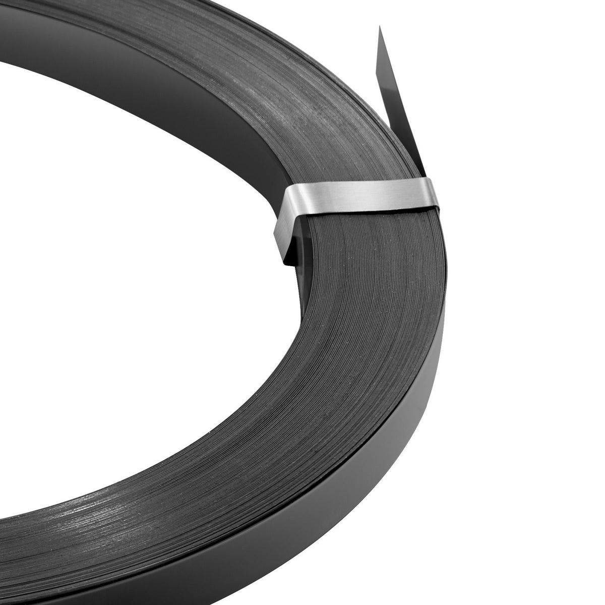 Steel Strapping Coil, 19 mm x 0.55 mm x 91 m, Metal Strapping Banding Roll Withstands Harsh Environment, 775.6 kg Break Strength, Heavy Duty Banding Pallet Strap Coil for Pallet Packing
