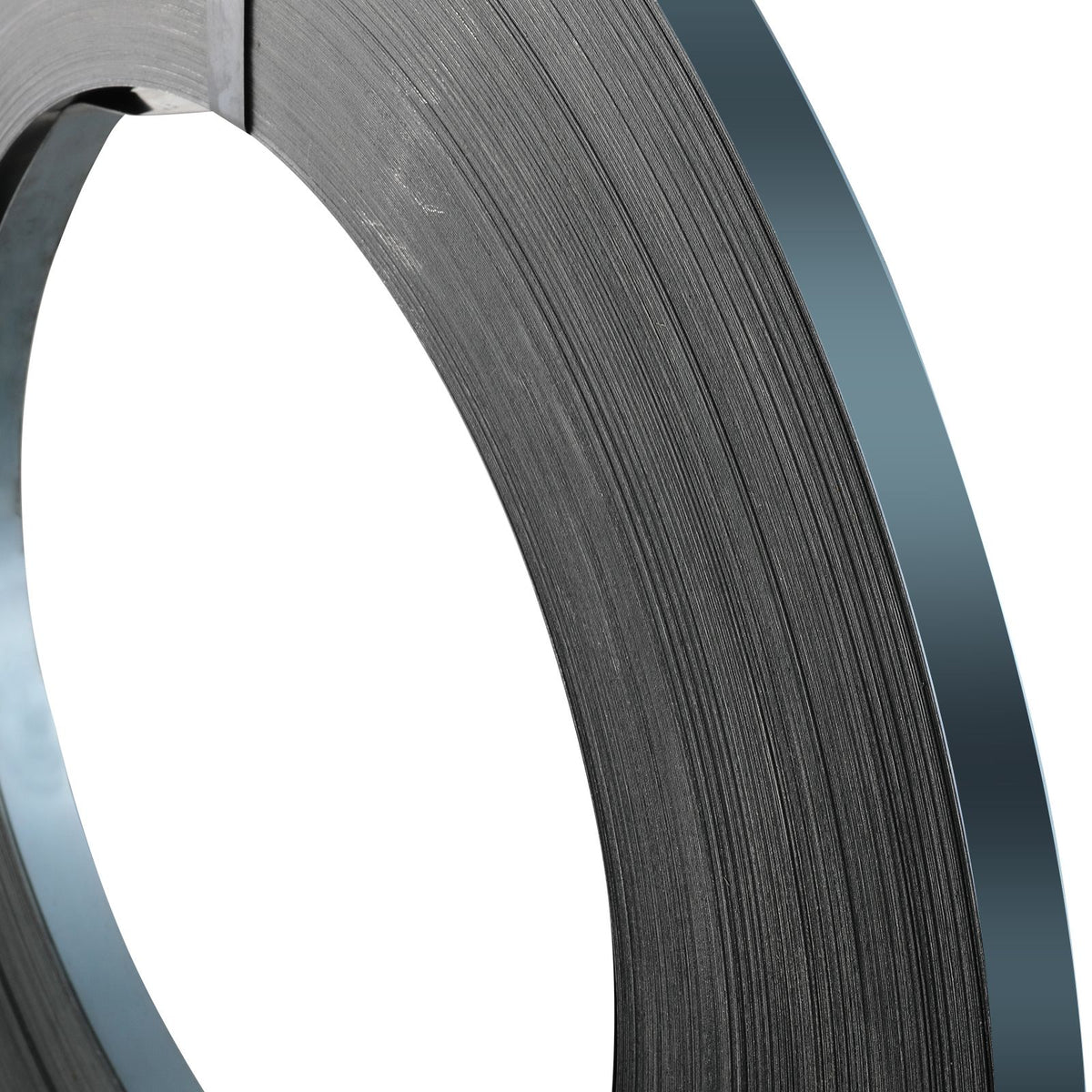 Packaging Steel Strapping Roll, 500 m Length x 19 mm Width x 0.55 mm Thickness, 770 kg Break Strength, Heavy Duty Banding Pallet Strap Coil, Portable Strong Banding Packing Metal Straps, Black