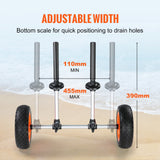 Boating Accessories: VEVOR Adjustable Kayak Cart Canoe Boat Carrier 280lbs Load with 10'' Solid Tires