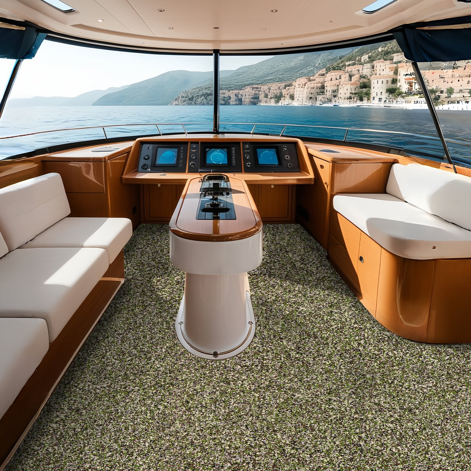 Boating Accessories: VEVOR Boat Flooring, EVA Foam Boat Decking 94.5" x 23.6", Non-Slip Self-Adhesive Flooring, 31.1sq.ft 2 Rolls of Marine Carpet for Boats, Yacht, Pontoon, Kayak Decking