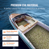 Boating Accessories: VEVOR Boat Flooring, EVA Foam Boat Decking 94.5" x 35.4", Non-Slip Self-Adhesive Flooring, 23.2 sq.ft Marine Carpet for Boats, Yacht, Pontoon, Kayak Decking