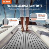 Boating Accessories: VEVOR Boat Flooring, EVA Foam Boat Decking 94.5" x 35.4", Non-Slip Self-Adhesive Flooring, 23.2 sq.ft Marine Carpet for Boats, Yacht, Pontoon, Kayak Decking