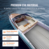 Boating Accessories: VEVOR Boat Flooring, EVA Foam Boat Decking 94.5" x 35.4", Non-Slip Self-Adhesive Flooring, 23.2 sq.ft Marine Carpet for Boats, Yacht, Pontoon, Kayak Decking