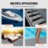 Boating Accessories: VEVOR Boat Flooring, EVA Foam Boat Decking 94.5" x 45.7", Non-Slip Self-Adhesive Flooring, 29.9 sq.ft Marine Carpet for Boats, Yacht, Pontoon, Kayak Decking